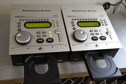 Set of 2 American Audio PRO DJ Single CD Players