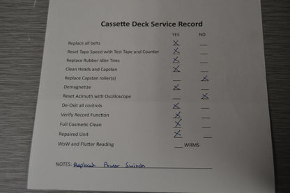 Nakamichi LX-3 Single Cassette Deck * Fully Serviced *