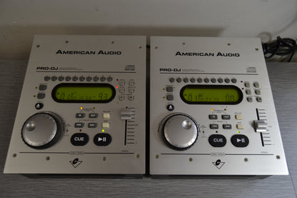 Set of 2 American Audio PRO DJ Single CD Players