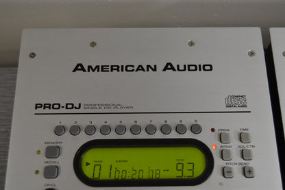 Set of 2 American Audio PRO DJ Single CD Players