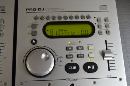 Set of 2 American Audio PRO DJ Single CD Players