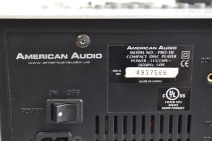 Set of 2 American Audio PRO DJ Single CD Players
