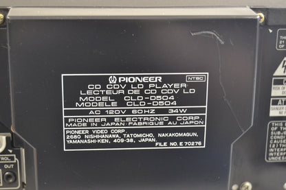 Pioneer CLD-D504 Laserdisc Player