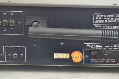 Rotel RT-2000 Stereo Tuner - 1978