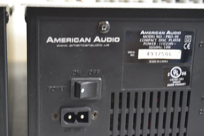 Set of 2 American Audio PRO DJ Single CD Players