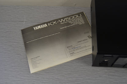 Yamaha KX-W500U Double Cassette Deck - Manual
