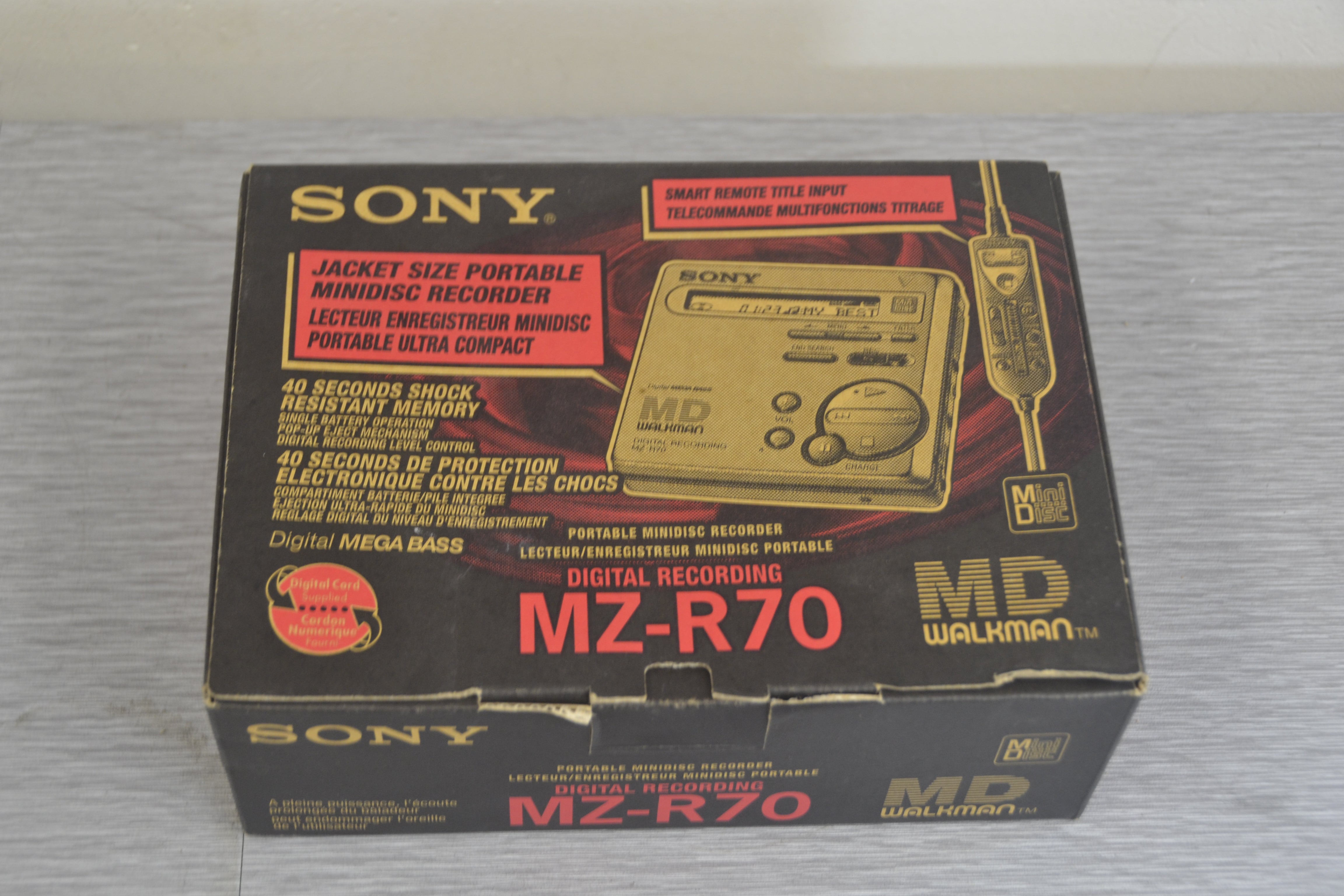 Sony MZ-R70 Portable Minidisc Player * Box and All Accessories – The ...