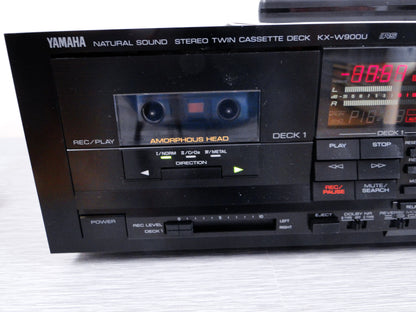 Yamaha KX-W900U Double Cassette Deck * Manual * Remote