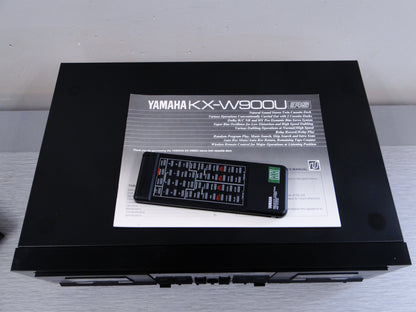 Yamaha KX-W900U Double Cassette Deck * Manual * Remote