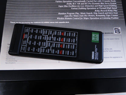 Yamaha KX-W900U Double Cassette Deck * Manual * Remote