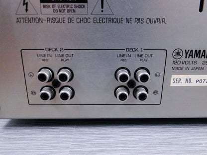 Yamaha KX-W900U Double Cassette Deck * Manual * Remote