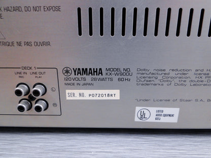 Yamaha KX-W900U Double Cassette Deck * Manual * Remote