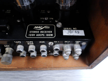 McIntosh MAC1500 Tube Stereo Receiver