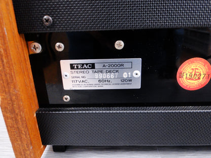 Teac A2000R Reel to Reel Recorder * 7inch