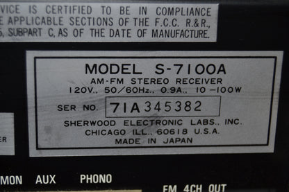 Sherwood S-7100A Stereo Receiver