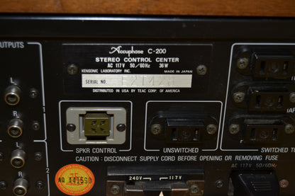 1975 Accuphase C200 Preamplifier - P300 Power Amplifier - T100 Tuner - New Hardwood Cases