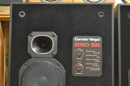 Cerwin Vega 250SE Floor Standing Speakers * NEW Woofer Foams