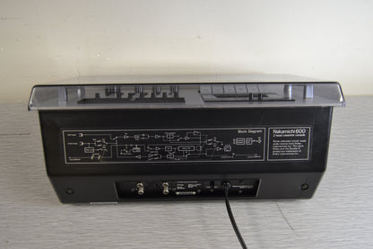 Nakamichi 600 Cassette Deck * Nakamichi Dust Cover * New Belts