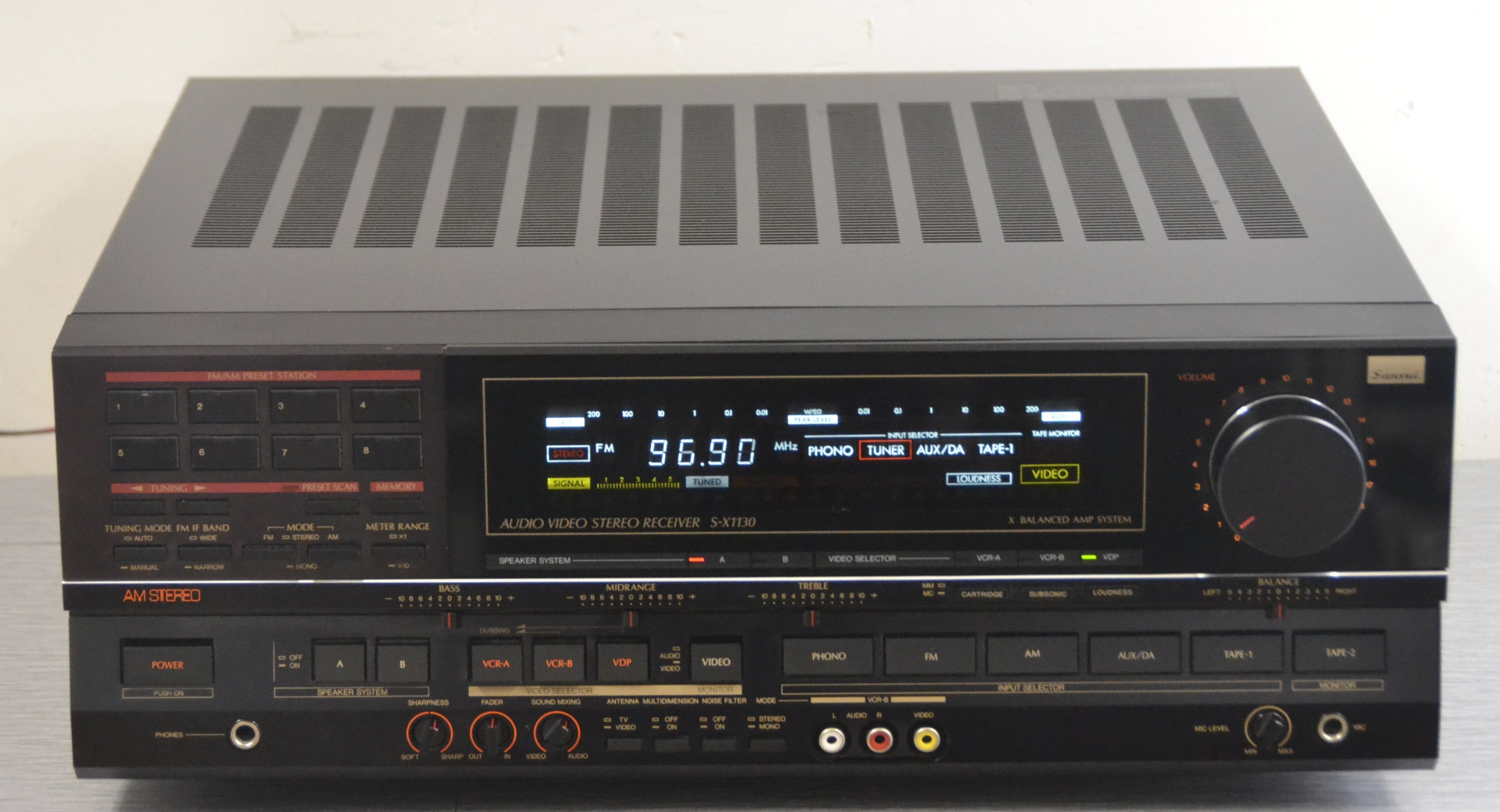 Sansui S-X1130 Stereo Receiver * 1984 * 130W RMS – The Turntable Store