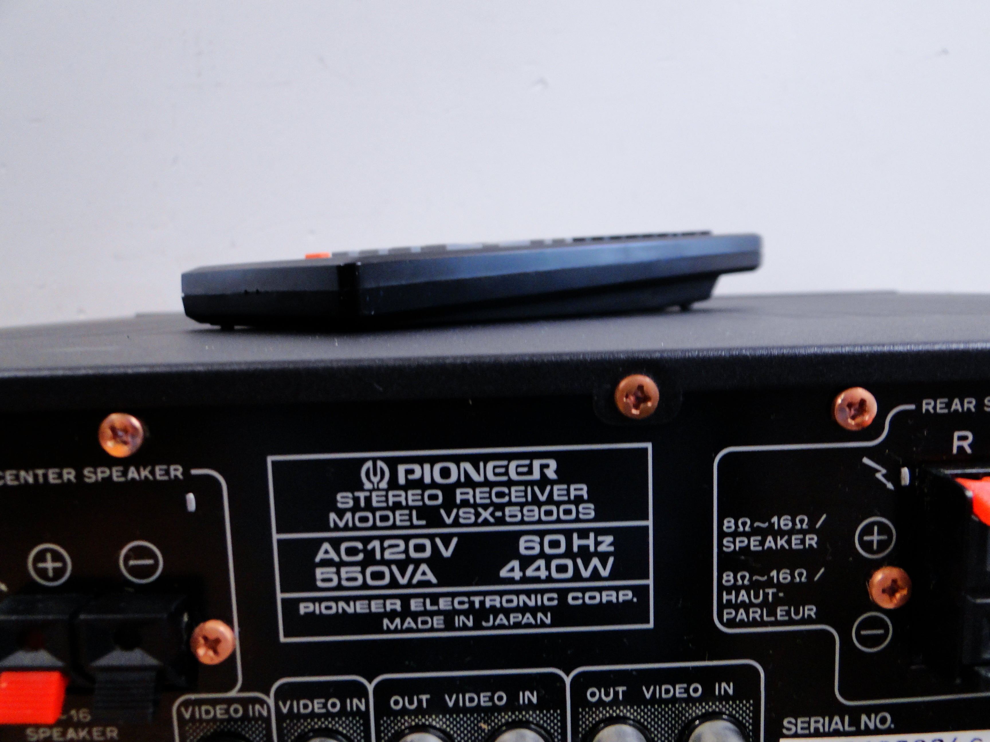 Pioneer VSX-5900S Audio Video Stereo Receiver (1991) – The