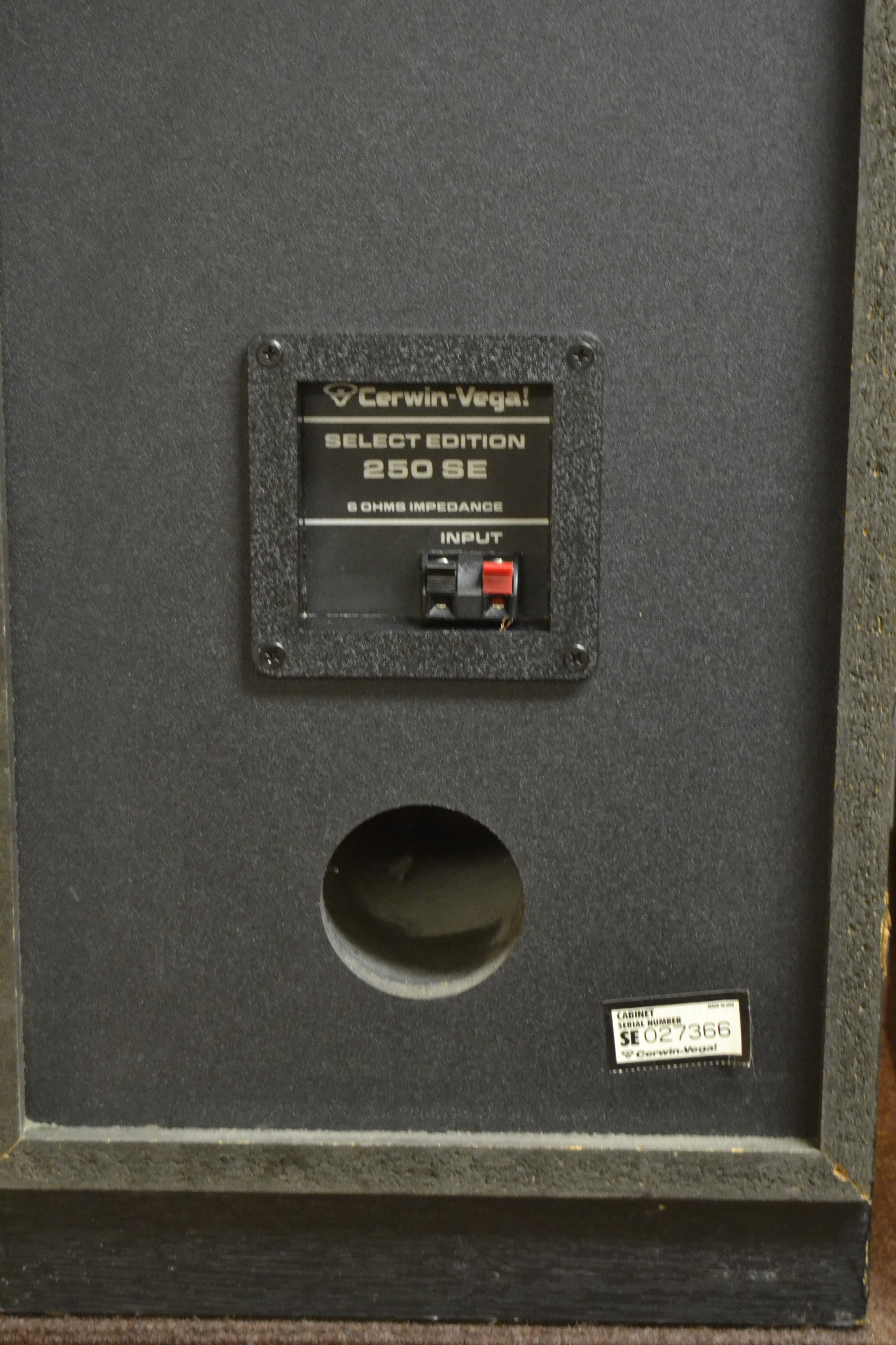 Cerwin Vega 250SE Floor Standing Speakers * NEW Woofer Foams – The