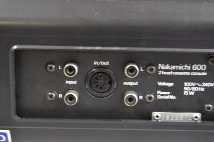 Nakamichi 600 Cassette Deck * Nakamichi Dust Cover * New Belts