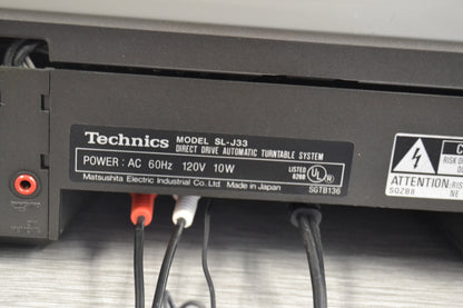 Technics SL-J33 Linear Tracking Programmable Turntable