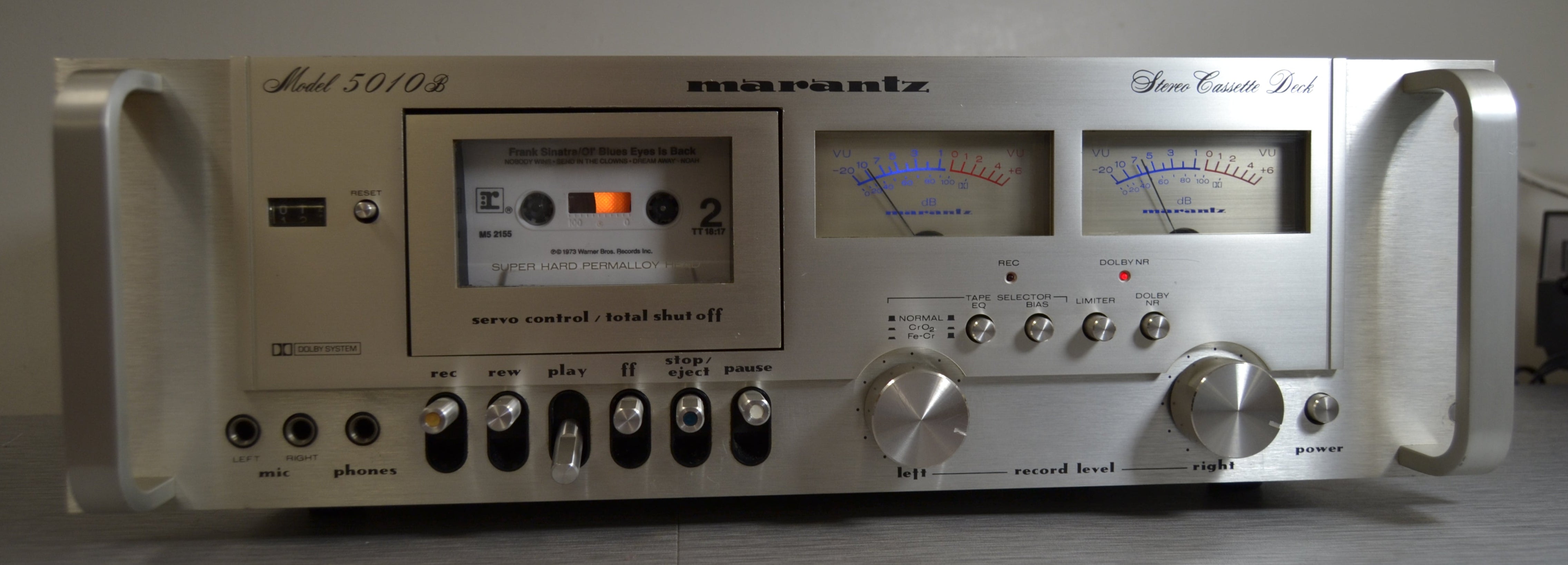 Marantz 5010B SIngle Cassette Deck * New Belts * Audio Rack Version