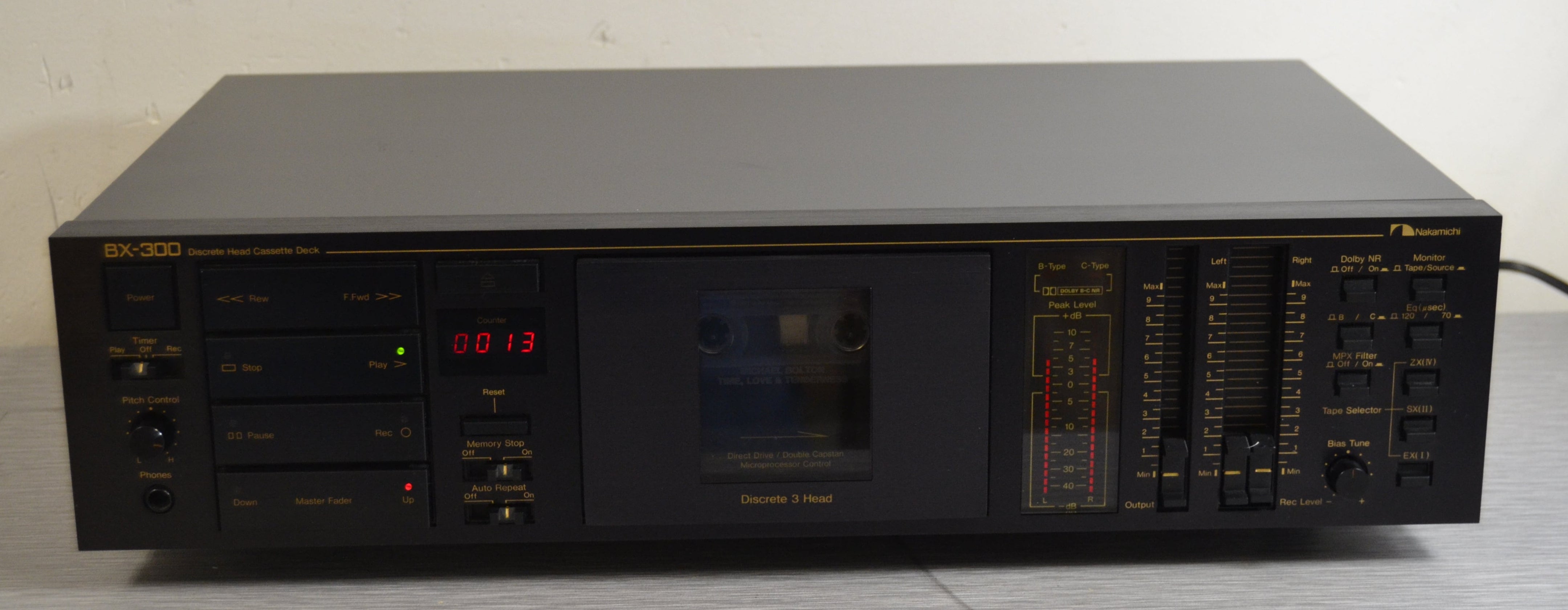 Nakamichi BX-300 Single Cassette Deck 3 Heads * New Belts * – The