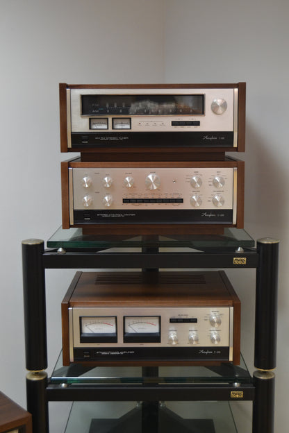 1975 Accuphase C200 Preamplifier - P300 Power Amplifier - T100 Tuner - New Hardwood Cases