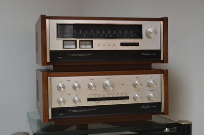 1975 Accuphase C200 Preamplifier - P300 Power Amplifier - T100 Tuner - New Hardwood Cases