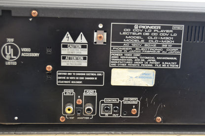 Pioneer CLD-M301 Laserdisc Player * Remote Control