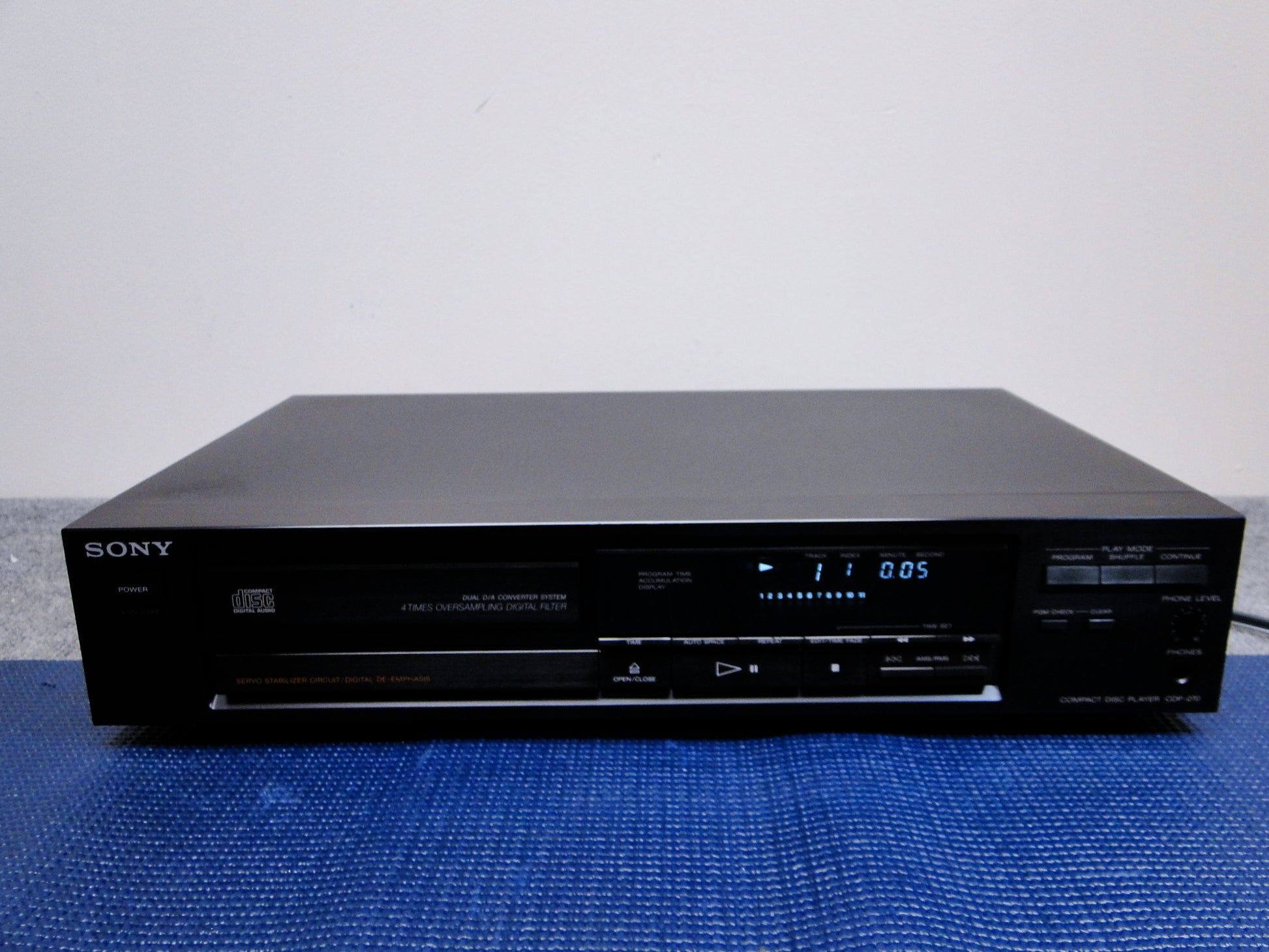 Sony CDP-270 Single CD Player 1989 – The Turntable Store