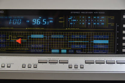 Kenwood KR-1000 Galaxy Commander Stereo Monster Receiver * 120W RMS * 1984