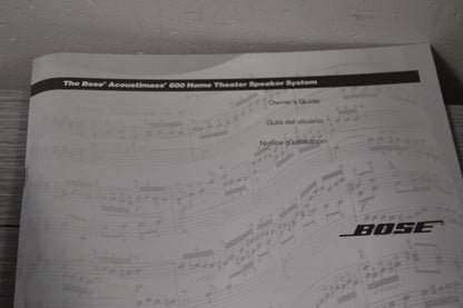 Bose Acoustimass 600 Stereo 5 Channel Speaker System * All wiring included