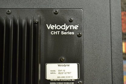 Velodyne CHT-12 Powered Subwoofer – The Turntable Store