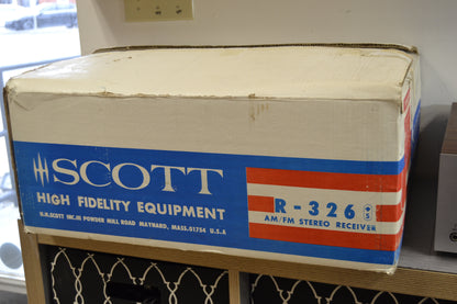 HH Scott R-326 Stereo Receiver * 30W RMS * 1976 * Box * Manual