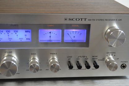 HH Scott R-326 Stereo Receiver * 30W RMS * 1976 * Box * Manual