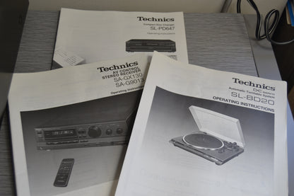 Complete Technics Stereo System * All serviced * Remote Control & Manuals * Speakers Included