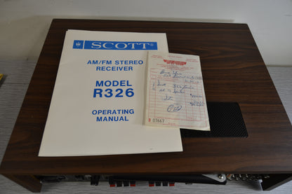 HH Scott R-326 Stereo Receiver * 30W RMS * 1976 * Box * Manual