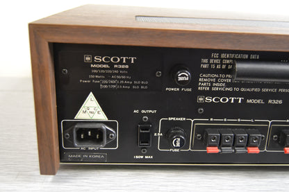 HH Scott R-326 Stereo Receiver * 30W RMS * 1976 * Box * Manual