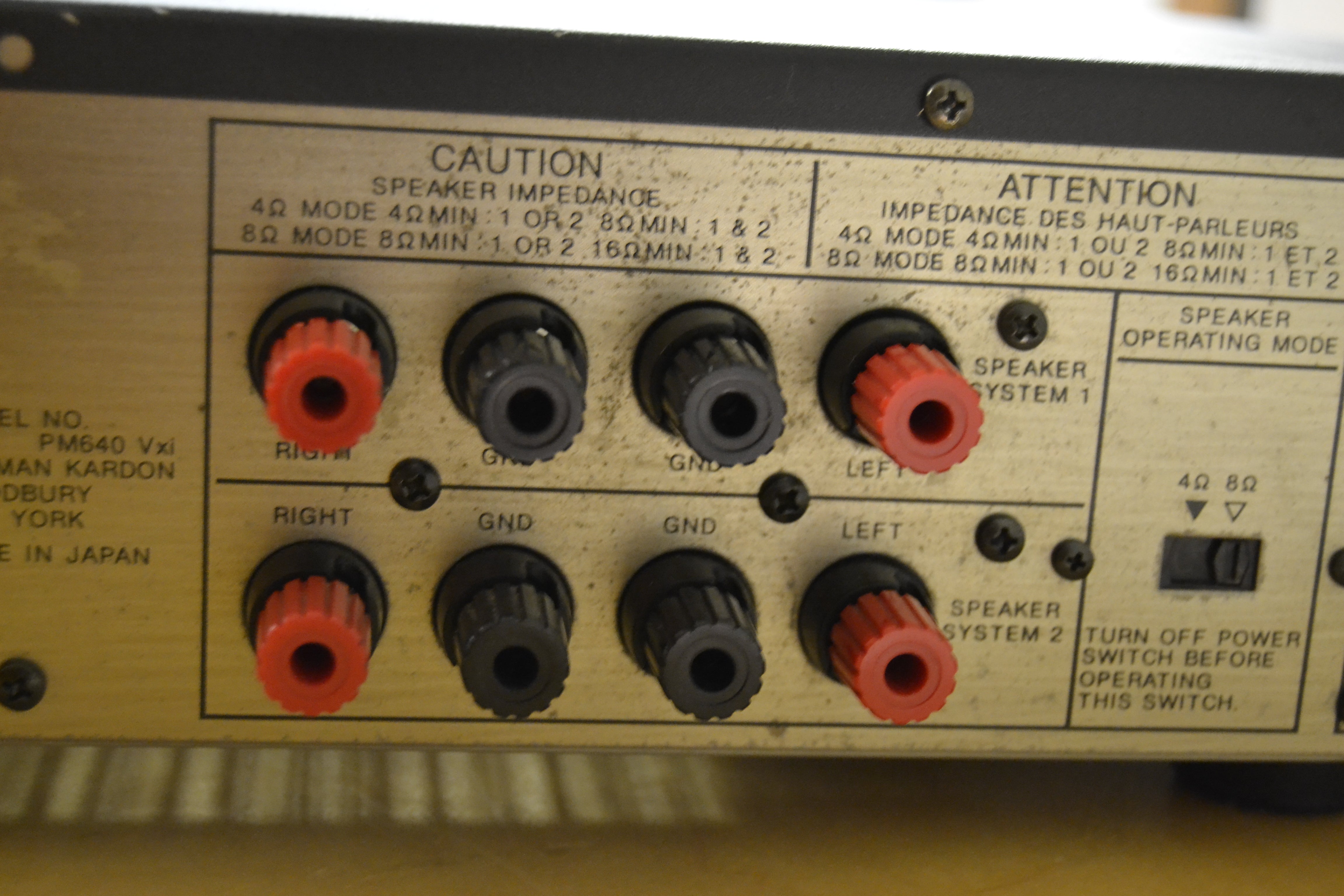 Harman Kardon PM-640vxi Integrated Amplifier * 45W RMS * 1987