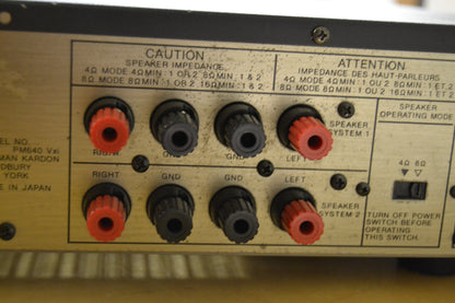 Harman Kardon PM-640vxi Integrated Amplifier * 45W RMS * 1987