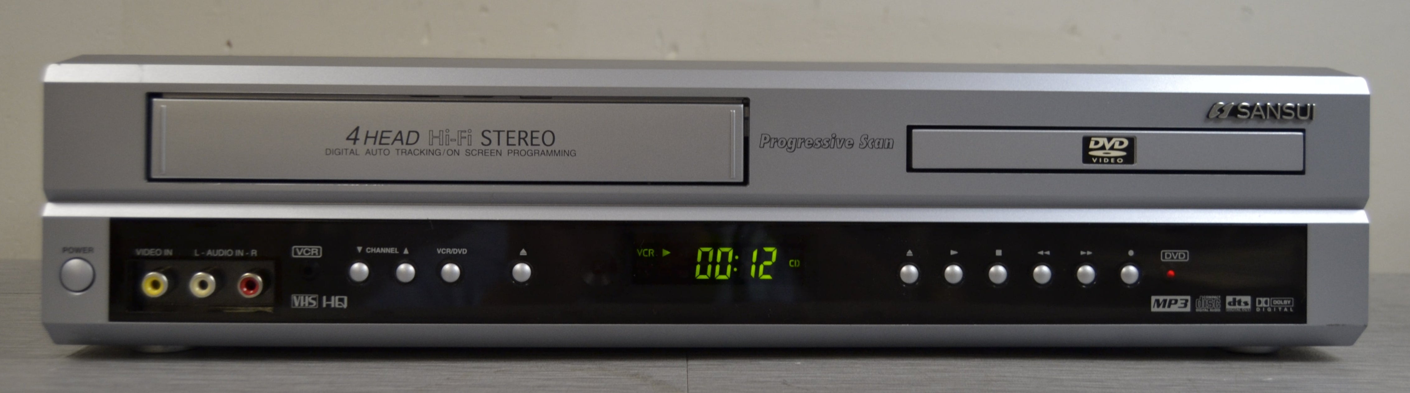 Sansui VRDVD4001AC DVD VCR Combo 4 Head Hi-Fi Stereo VHS HD Recorder ...