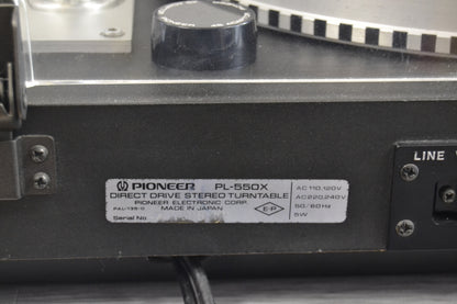 Pioneer PL-550 Direct Drive Turntable.* Strobe light is flickering *