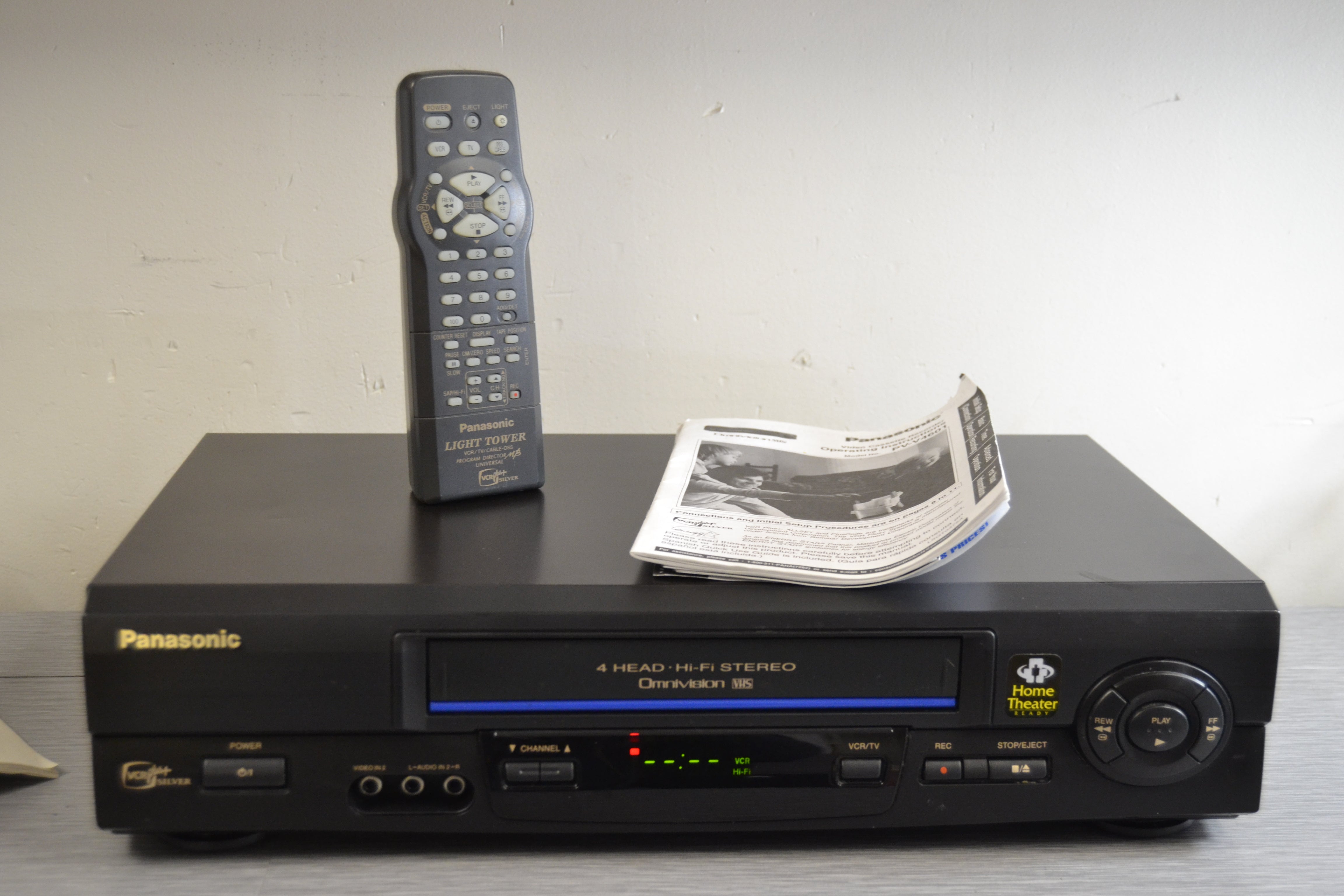 Panasonic PV-V4601 Video Cassette Recorder * Remote * Manual – The ...
