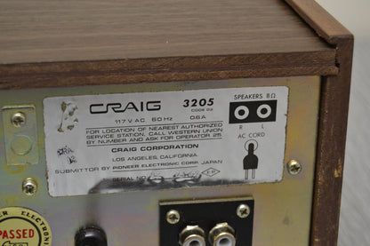 Craig Pioneer 3205 - Stereo Amplifier with 8 Track Player