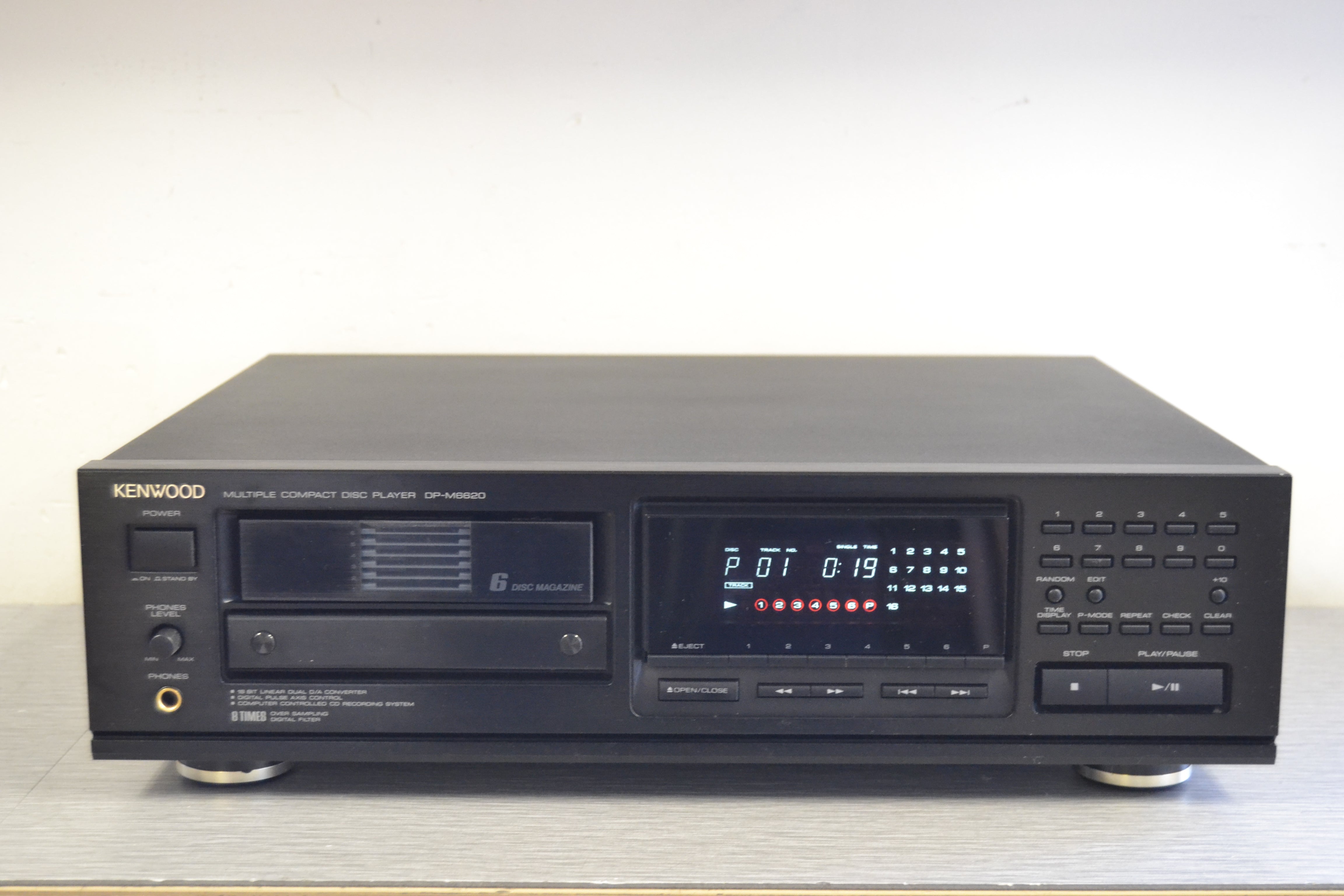 Kenwood DP-M6620 CD Player Single and 6 Disc Cartridge – The