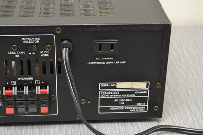 Kenwood KR-A4040 Stereo Receiver * 50W RMS * 1992
