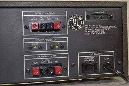 Harman Kardon HK340 Stereo receiver * 20W RMS * 1979